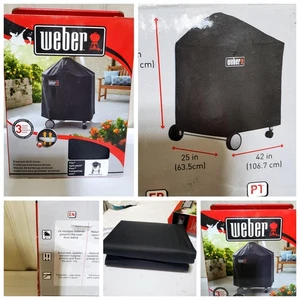 Weber Premium Grill Cover Performer 22in UV Resistant Fits Folding Table 7151 - Picture 1 of 21