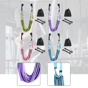 Leg Stretcher Strap with Door Anchors Flexibility Trainer Yoga Stretch Rope - Picture 1 of 24