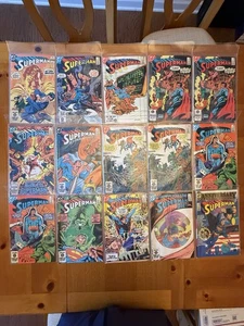 Lotto fumetti Superman #389-400 (15 libri) età del bronzo DC insaccati buone condizioni B9#13 - Foto 1 di 17
