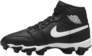 Jordan 1 Mid HF6883-001 Kinder Stollen Jugend Fußball Baseball Schuhe | Schwarz | 2,5 Jahre - Bild 1 von 9