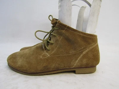 Sbicca Womens Size 7.5 M Brown Suede Lace Up Ankle Fashion Boots Booties - Image 1 of 4