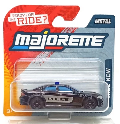 Majorette Dodge Charger Police 911 Black 1:64 3" in Short Package - Image 1 of 3
