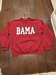 Alabama Crimson Tide "BAMA" MV Deportes Adulto Grande Carmesí Sudadera Pullover - Imagen 1 de 9