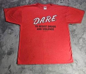 Vintage 90S D.A.R.E To Resist Drugs And Violence Fruit Of The Loom T-Shirt... - Bild 1 von 15