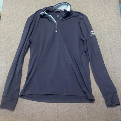 Camisa Polo Golf Ralph Lauren Para Mujer Talla S Ocean Forest Azul Manga Larga Cremallera Foto 1 de 4