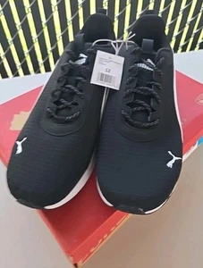 PUMA Men's Zip C Sneaker BLACK - Size 12 - Picture 1 of 9