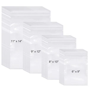 Bolsa de celofán transparente Kosiz 600 piezas bolsa de plástico para camisa de polietileno a granel resellable Clo... - Imagen 1 de 6