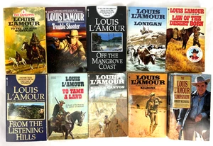 LOUIS L'AMOUR Western Paperbacks Lot of 10 See Photos for TITLES/Synopses - Bild 1 von 4