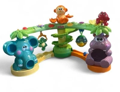 Fisher Price Go Baby Go! Juguete musical de la selva de Crawl & Cruise RARO funcionando LEER Foto 1 de 4