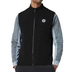 Gilet da golf Pinguino originale nero pile reversibile - petto medio 38-40" - Foto 1 di 10