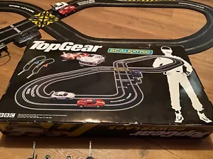 Scalextric Top Gear Powerlaps, Track With Lap Timer & Cars, Boxed, Used, Working - Picture 1 of 21