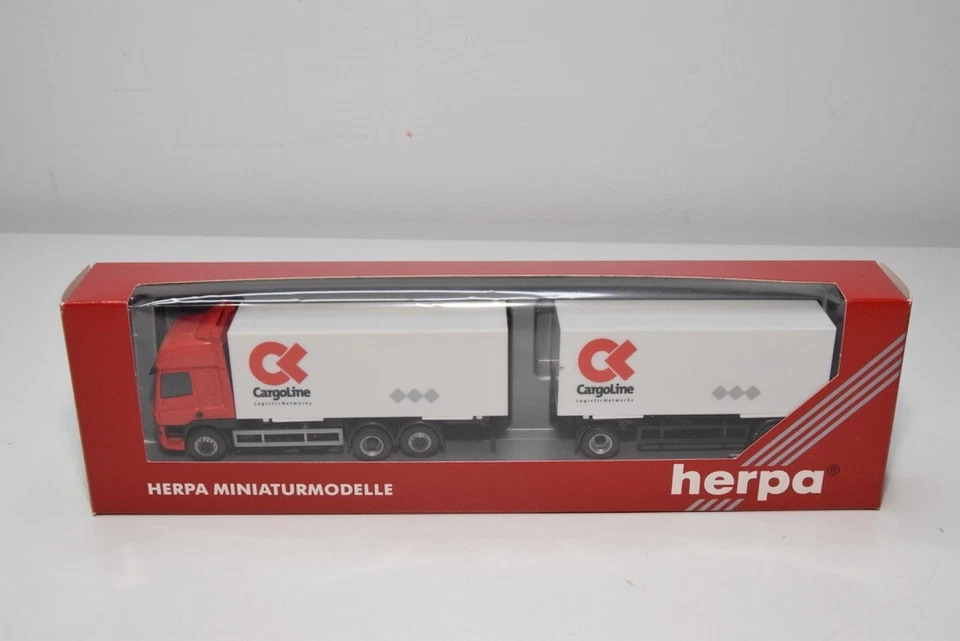 CAMION B8 1:87 HERPA 147668 DAF CF 85 HZ CON RIMORCHIO LINEA DI CARICO MIB - Immagine 1 di 4