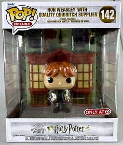 Funko Pop! Deluxe Ron Weasley with Quality Quidditch Supplies 142 New!!! - Picture 1 of 2