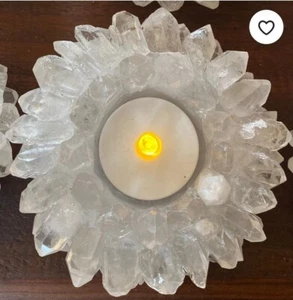Crystal Quartz Tea Lights - Picture 1 of 5