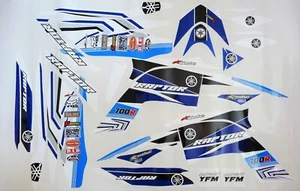 Kit de calcomanías decorativas Yamaha YFM 700 Raptor desde 2013+ diseño de fábrica  - Imagen 1 de 4