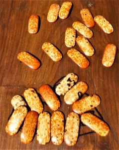 PERLES  ARTISANALES EN OS TEINTE LOT DE 24 GAMME D'ORANGES - Imagen 1 de 2