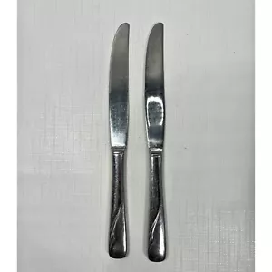 Oneida Oceanic Burro Coltelli da Pranzo MCM Inox Manico Cavo Posate Vintage - Foto 1 di 5