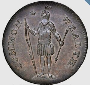 1787 Colonial Massachusetts Cent,  NGC MS62BN