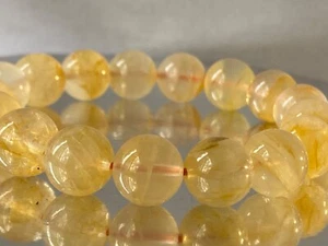 8" "Golden Ray/Master Healer "~Golden Yellow HEMATOID QUARTZ Bracelet H1386 - Picture 1 of 9