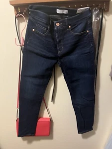 Women’s Loft Skinny Crop Blue Jeans Size 4/27 New - Picture 1 of 7