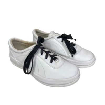 Zapatos de porristas Keds Girls Ritzy Ltt blancos KY31312A cuero con cordones 3/3,5 Foto 1 de 4