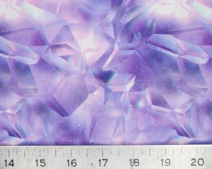 100% Cotton Patchwork Fabric purple diamonds - Picture 1 of 8
