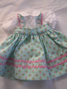 Sweet Mint Green with Flowered Doll Dress for P-90 14 Inch Toni Doll - Picture 1 of 1