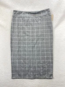 14th & Union Pencil Skirt Women’s XL Gray Check Print Stretch NWT - Picture 1 of 8