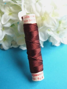 601BTER Superb Coil Drawstring Silk Gutermann Domo " Auburn " N° 174 - Picture 1 of 2