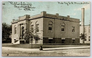 Cherokee Iowa~Carnegi Public Library Before Expansion~CU Williams Blue Sky 1912 - Picture 1 of 3