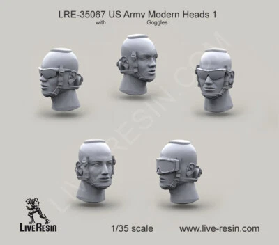 Live Resin LR-35067 1/35 US Army Modern Heads Foto 1 de 2