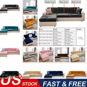 Wear-Resistant Sofa Cover Sectional Stretch Couch Covers Seat Cushion Protectors - Picture 1 of 109