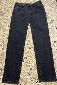BABY PHAT Jeans Embroidered Cat Gold Plate Women’s 11 (622) - Picture 1 of 12