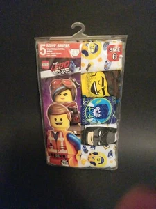The Lego Movie Boys Briefs 5 Pack Size 6 New - Picture 1 of 2