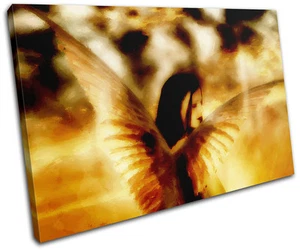 Fee Feuer Mädchen Fantasy Abstrakt LEINWAND WANDBILD Bild Druck VA - Bild 1 von 1