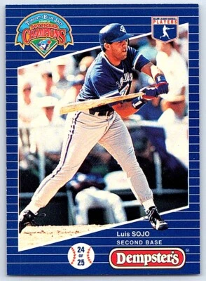 1993 Dempster's Toronto Blue Jays Luis Sojo Toronto Blue Jays #24 - Image 1 of 2
