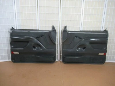 92-97 Bronco or F Series Pickup Truck Left Right DARK GRAY Power Door Panel Set Foto 1 de 4