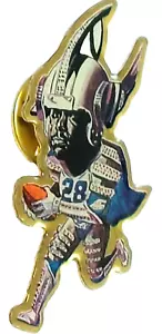 NFL Coca Cola "Monsters of The Gridiron "Marshall Faulk" "The Missile" Lapel Pin - Picture 1 of 3