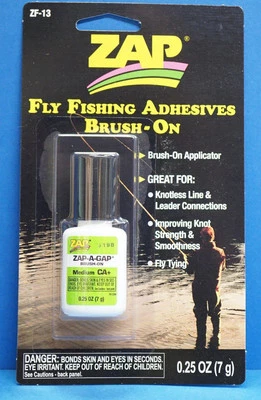 ZAP-A-GAP ZAP Brush On 1/4OZ Medium CA+ Crazy Glue Sekundenkleber ZAP mit Pinsel 7 Gramm