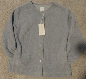 Joie Sherpa Kurzjacke Neu mit Etikett Gr. M blau/grau Druckknopfleiste weich & warm - Bild 1 von 4