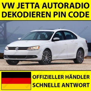 ✅VOLKSWAGEN JETTA AUTORADIO DEKODIEREN PIN CODE FÜR ALLE MODELLE RNS RCD MFD✅ - Bild 1 von 4