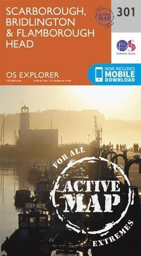 Scarborough, Bridlington and Flamborough Head (Map) OS Explorer Active Map - Image 1 of 1