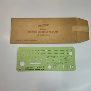Vintage Berol RapiDesign No. 312 Electric Controls Template W Original Envelope - Picture 1 of 2