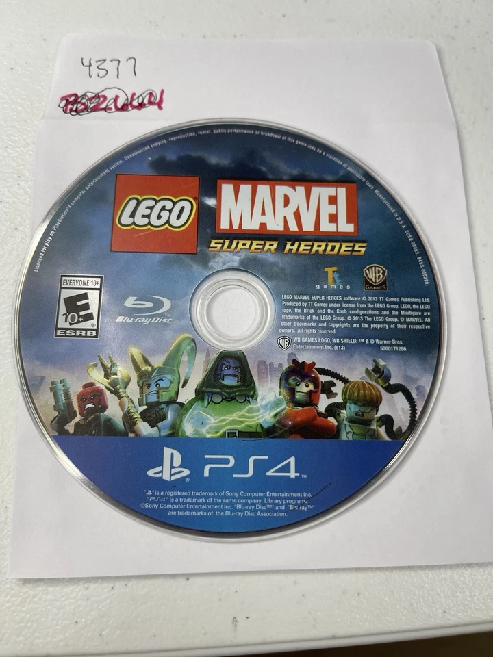 LEGO Marvel Super Heroes (Sony PlayStation 4 PS4, 2013) Sin seguimiento 4377 Foto 1 de 1