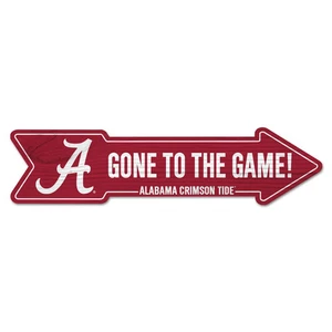 Alabama Crimson Tide Sign 6x24 Wood Arrow - Picture 1 of 1