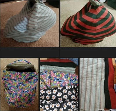 Multi-Use Newborn Infant Nursing Cover Stretchy Baby Car Seat Canopy Cart Cover - Image 1 of 4