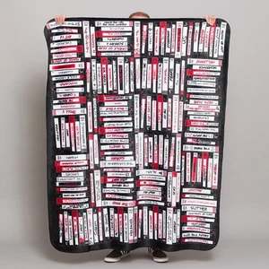 VHS Horror Movies Fleece Throw - Picture 1 of 4
