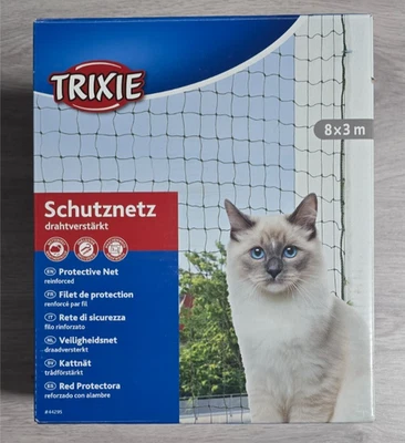 Trixie Schutznetz Katzenschutznetz Katzennetz Balkonnetz 8 m x 3 m schwarz - Bild 1 von 3