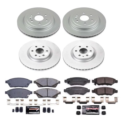 For Cadillac SRX 10-16 Z23 Evolution Geomet Plain Front & Rear Brake Kit Foto 1 de 4