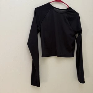 Old Navy Active Tops Damen Small Cropped S Langarm High Neck Mesh Back tw - Bild 1 von 6